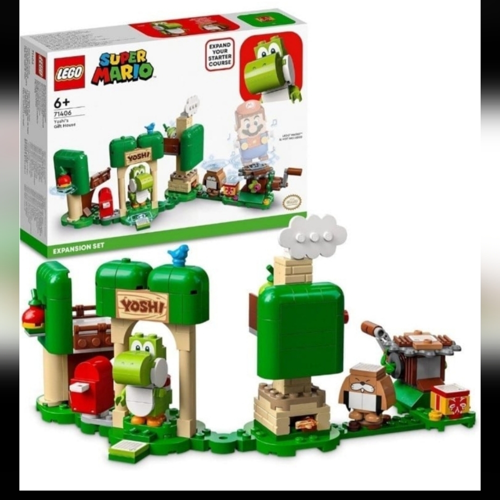 LEGO Super Mario Yoshi's Gift House Expansion Building Toy Set 71406